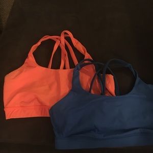 Lululemon energy bra sz 8 $38 for both. Price firm